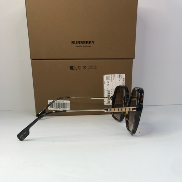 💯 - New Authentic Burberry Brown Gradient Square Ladies Sunglasses BE4324 - Picture 6 of 14
